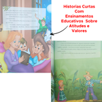 Livro De Leitura Historias Infantil Virtudes E Atitudes Clássicos Divertidos Fábulas