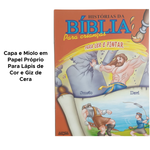 Livro Gigante Infantil Historiais Da Bíblia Para Ler E Pintar Colorir Educativo