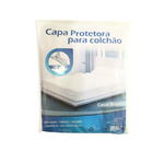 Capa Protetora De Colchão Casal TNT Com Zíper 100% Polipropileno 1,38m x 1,88m x 18cm Anti-Ácaro