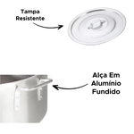 Panela Grande Caçarola Hotel Industrial Alumínio Caldos Sopa Feijoada