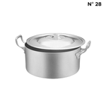 Panela Grande Caçarola Hotel Industrial Alumínio Caldos Sopa Feijoada