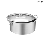 Panela Grande Caçarola Hotel Industrial Alumínio Caldos Sopa Feijoada