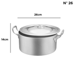 Panela Grande Caçarola Hotel Industrial Alumínio Caldos Sopa Feijoada