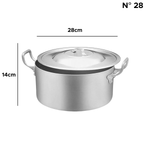 Panela Grande Caçarola Hotel Industrial Alumínio Caldos Sopa Feijoada