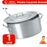 Panela Grande Caçarola Hotel Industrial Alumínio Caldos Sopa Feijoada N° 36