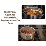 Panela Grande Caçarola Hotel Industrial Alumínio Caldos Sopa Feijoada N° 36