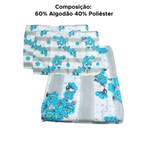 Kit 1 Colcha King + 2 Portas Travesseiros 60% Algodão