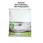 Capa Protetora Para Colchão Impermeável Queen Com Elástico Branco