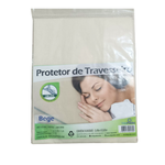Capa Protetora Para Travesseiro Com zíper 49cm x 69cm 100% Polipropileno Anti-Ácaro Bege