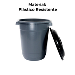 Cesto De Lixo Organizador 28 Litros Lixeira Com Tampa E Alça Lixão Plástico Resistente Cozinha Banheiro Área De Serviço