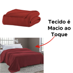 Cobertor Manta Lisa Outlet Grande 180 cm x 200cm 100% Poliéster