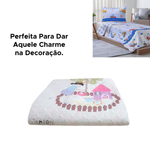 Kit Cobre Leito Solteiro 1,60m x 2,20m 1 Porta Travesseiro 50cm x 70cm Infantil Kids