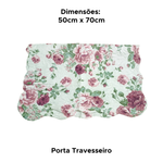 Kit Cobre Leito Ultra Lisse Casal 2,10m x 2,30m Com 2 Porta Travesseiros 50cm x 70cm Rolinho Sortido 100% Poliéster