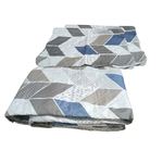 Kit Cobre Leito Ultra Lisse Casal 2,10m x 2,30m Com 2 Porta Travesseiros 50cm x 70cm Rolinho Sortido 100% Poliéster