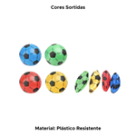 Kit Bola De Futebol Leve Inflável Colorida De Plástico Infantil Kids Sortido Para Prenda