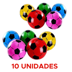 Kit Bola De Futebol Leve Inflável Colorida De Plástico Infantil Kids Sortido Para Prenda