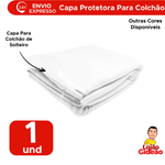 Capa Para Colchão De Solteiro Malha Gel Com Zíper Protetor Para Colchão 88cm x 1,88m x 20cm 100% Poliéster