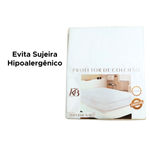 Capa Protetora Impermeável Para Colchão Solteiro 90cm x1.90m x 30cm Com Elástico100% Poliéster