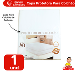 Capa Protetora Impermeável Para Colchão Solteiro 90cm x1.90m x 30cm Com Elástico100% Poliéster