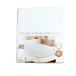 Capa Protetora Impermeável Para Colchão Solteiro 90cm x1.90m x 30cm Com Elástico100% Poliéster