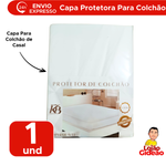Protetor Capa Para Colchão Casal Impermeável 1,40m x 1,90 x 30m 100% Poliéster