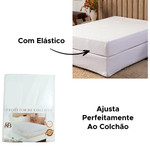 Protetor Capa Para Colchão Casal Impermeável 1,40m x 1,90 x 30m 100% Poliéster
