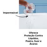 Protetor Capa Para Colchão Casal Impermeável 1,40m x 1,90 x 30m 100% Poliéster