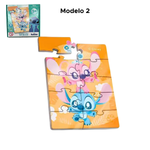 Mini Quebra Cabeça Jogo Infantil Em MDF Lembrancinha Lilo & Stitch Disney 10 Peças