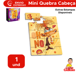Mini Quebra Cabeça Divertidamente Jogo Infantil Divertidamente 2 Disney Brinquedos Educativo MDF 10 Peças