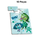 Mini Quebra Cabeça Divertidamente Jogo Infantil Divertidamente 2 Disney Brinquedos Educativo MDF 10 Peças