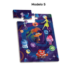 Mini Quebra Cabeça Divertidamente Jogo Infantil Divertidamente 2 Disney Brinquedos Educativo MDF 10 Peças