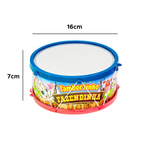 Tamborzinho Fazendinha Infantil Kids Tambor Instrumentos Musicais Brinquedo Musicalização Música Crianças