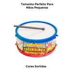 Tamborzinho Fazendinha Infantil Kids Tambor Instrumentos Musicais Brinquedo Musicalização Música Crianças
