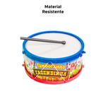 Tamborzinho Fazendinha Infantil Kids Tambor Instrumentos Musicais Brinquedo Musicalização Música Crianças