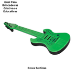 Guitarra De Brinquedo Musical Infantil Guitarrinha 4 Cordas Plástico Para Criança Sortida
