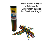 Pega Varetas Brinquedo Pedagógico Jogo Infantil 21 peças Para Crianças E Adultos