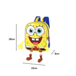 Mochila Infantil Bob Esponja PP de Costas Creche Amarela Oficial