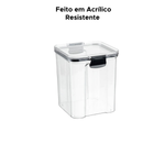 Pote Hermetico Organizador Slim Em Acrilico 1000ml