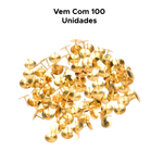 CAIXA PERCEVEJO DOURADO COM 100 UND