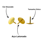 CAIXA PERCEVEJO DOURADO COM 100 UND