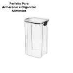 Pote Hermetico Organizador Slim Em Acrilico 1600ml