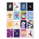 Kit 5 Cadernos Universitário 1 Matéria Feminino Com 80 Folhas De Capa Dura Aramado