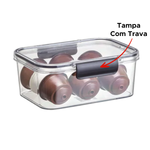 Pote Hermetico Organizador Clear Em Acrilico 1400ml