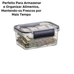 Pote Hermetico Organizador Clear Em Acrilico 1400ml