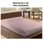 Lençol Com Elástico De Casal Em Poliéster 1,38m x 1,88 m x 20cm