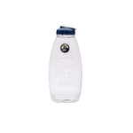 Garrafa De água Canoa Cristal Tampa Preta De Plástico Resistente 1500ml Para Geladeira