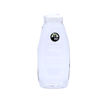 Garrafa De água Canoa Cristal Tampa Preta De Plástico Resistente 1500ml Para Geladeira