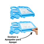 Lousa Mágica Em Formato De Trem + Caneta Para Escreve E Desenha Tela Colorida