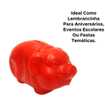 Cofre Porco De Plástico Médio Lembrancinha Plástico Infantil