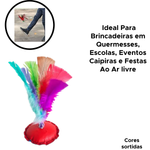 Peteca Com Penas Coloridas Para Festa Junina Arraia Festa Caipira Brincadeiras